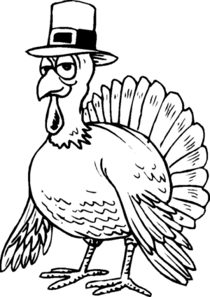 Disegno di tacchino da stampare e colorare 57