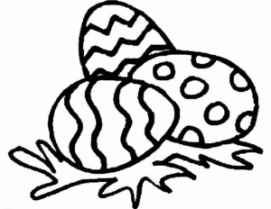 Disegno di uovo di Pasqua da stampare e colorare 45