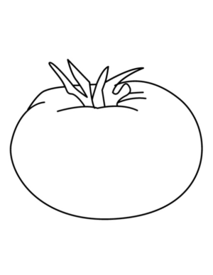 Disegno di pomodoro da stampare e colorare 4