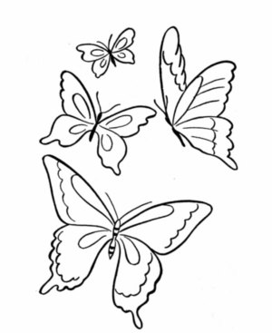 Disegno di farfalla da stampare e colorare 133