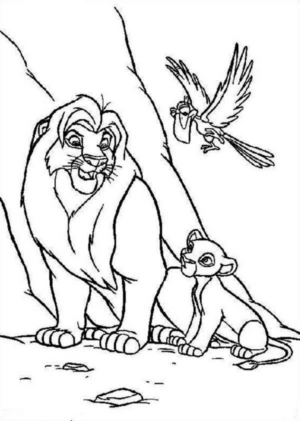 Disegno di leone da stampare e colorare 83