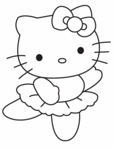 Disegno di Hello Kitty da stampare e colorare 228