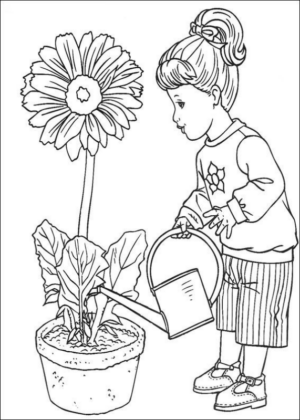 Disegno di bambino da stampare e colorare 292