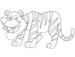 Disegno di tigre da stampare e colorare 23