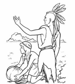 Disegno di Indiani d’America da stampare e colorare 90 Disegno di Indiani d’America da stampare e colorare 90