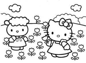 Disegno di Hello Kitty da stampare e colorare 56