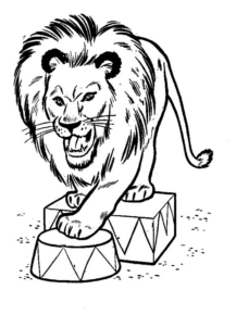 Disegno di leone da stampare e colorare 66