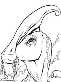 Disegno di Parasaurolofo da stampare e colorare 1 Disegno di Parasaurolofo da stampare e colorare 1