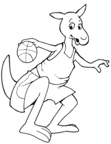 Disegno di canguro da stampare e colorare 25