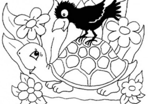 Disegno di tartaruga di terra da stampare e colorare