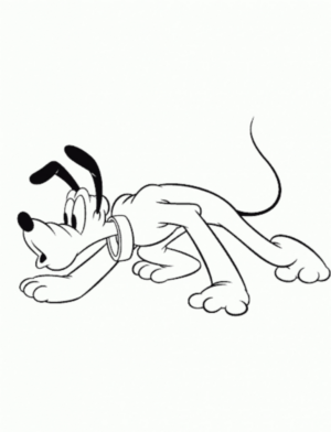 Disegno di Pluto da stampare e colorare 26