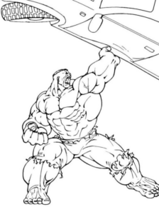 Disegno di Hulk da stampare e colorare 117