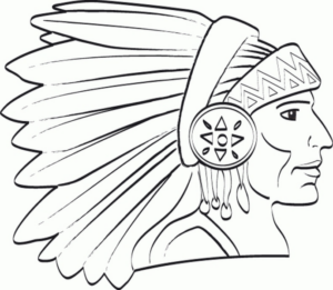 Disegno di Indiani d’America da stampare e colorare 39
