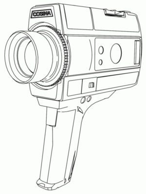 Disegno di fotocamera da stampare e colorare 10