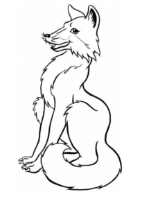 Disegno di volpe da stampare e colorare 49