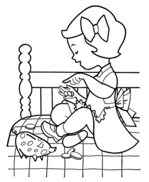 Disegno di bambino da stampare e colorare 49