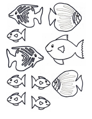 Disegno di pesce da stampare e colorare 226