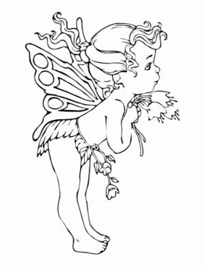 Disegno di fata da stampare e colorare 57