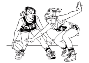 Disegno di basket da stampare e colorare 38