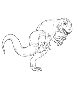 Disegno di Tirannosauro da stampare e colorare 17