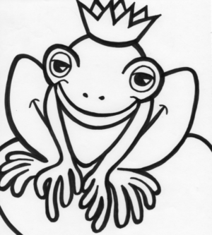 Disegno di La principessa e il ranocchio da stampare e colorare 2