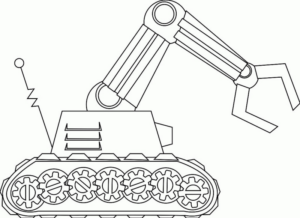Disegno di mezzo da lavoro da stampare e colorare 18