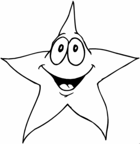 Disegno di stella da stampare e colorare 9