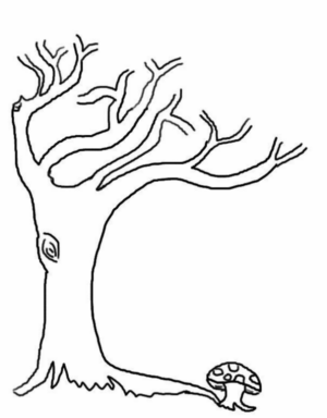 Disegno di albero da stampare e colorare 136