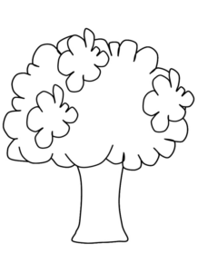 Disegno di albero da stampare e colorare 51