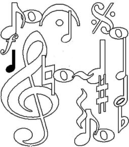 Disegno di nota musicale da stampare e colorare 2 Disegno di nota musicale da stampare e colorare 2