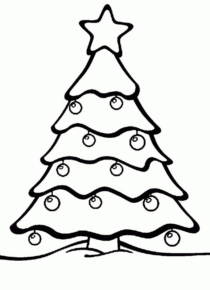 Disegno di albero di Natale da stampare e colorare 75