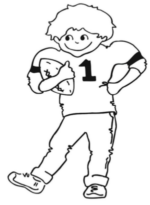 Disegno di football americano da stampare e colorare 78