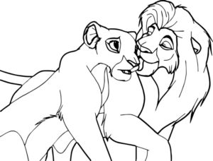 Disegno di Re Leone da stampare e colorare 194
