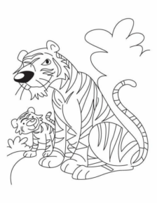 Disegno di tigre da stampare e colorare 55
