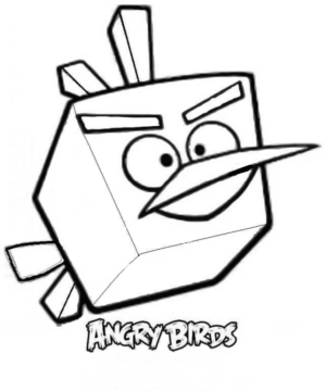 Disegno di Angry birds da stampare e colorare 3