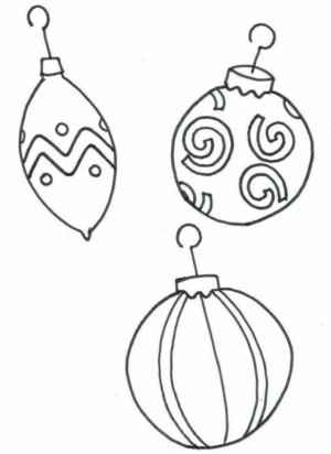 Disegno di palla di Natale da stampare e colorare 56 Disegno di palla di Natale da stampare e colorare 56