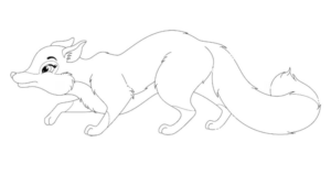 Disegno di volpe da stampare e colorare 36