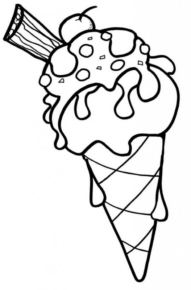 Disegno di gelato da stampare e colorare 29