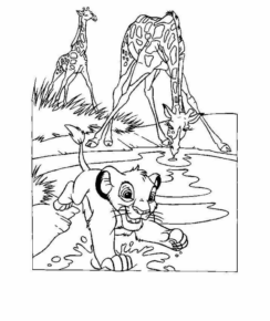 Disegno di Re Leone da stampare e colorare 239