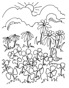 Disegno di paesaggio da stampare e colorare 54