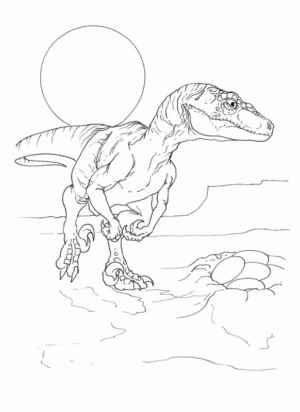 Disegno di Tirannosauro da stampare e colorare 18