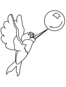 Disegno di colibr da stampare e colorare 9