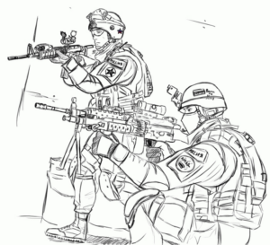 Disegno di soldato da stampare e colorare 7