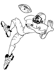 Disegno di football americano da stampare e colorare 111