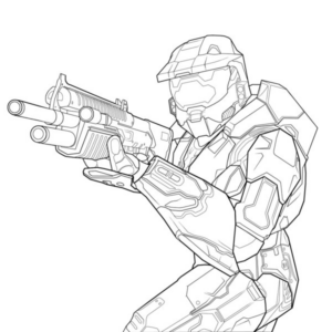 Disegno di Halo da stampare e colorare 5
