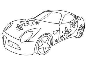 Disegno di automobile da stampare e colorare 325