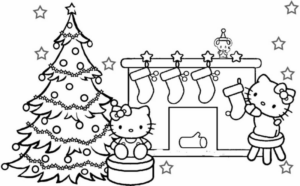 Disegno di albero di Natale da stampare e colorare 184