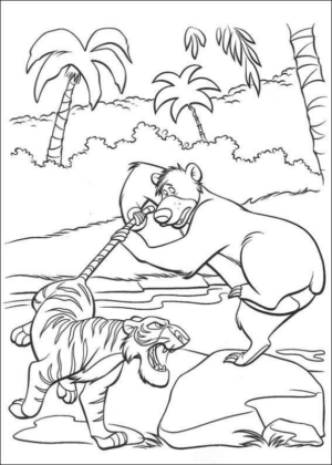 Disegno di Il libro della giungla da stampare e colorare 45