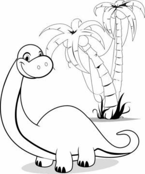 Disegno di Brachiosauro da stampare e colorare 37
