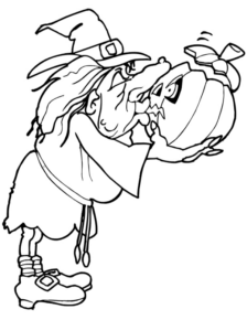 Disegno di zucca di Halloween da stampare e colorare 30